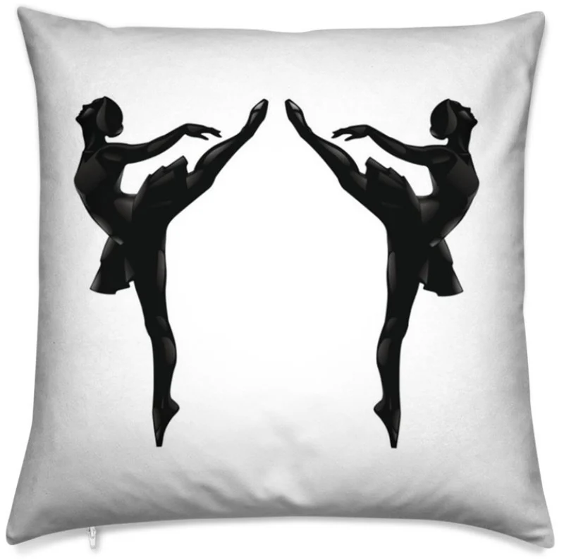Tissu au mètre silhouette danseuse classique Ballerina rideau Fabric ballerina pattern