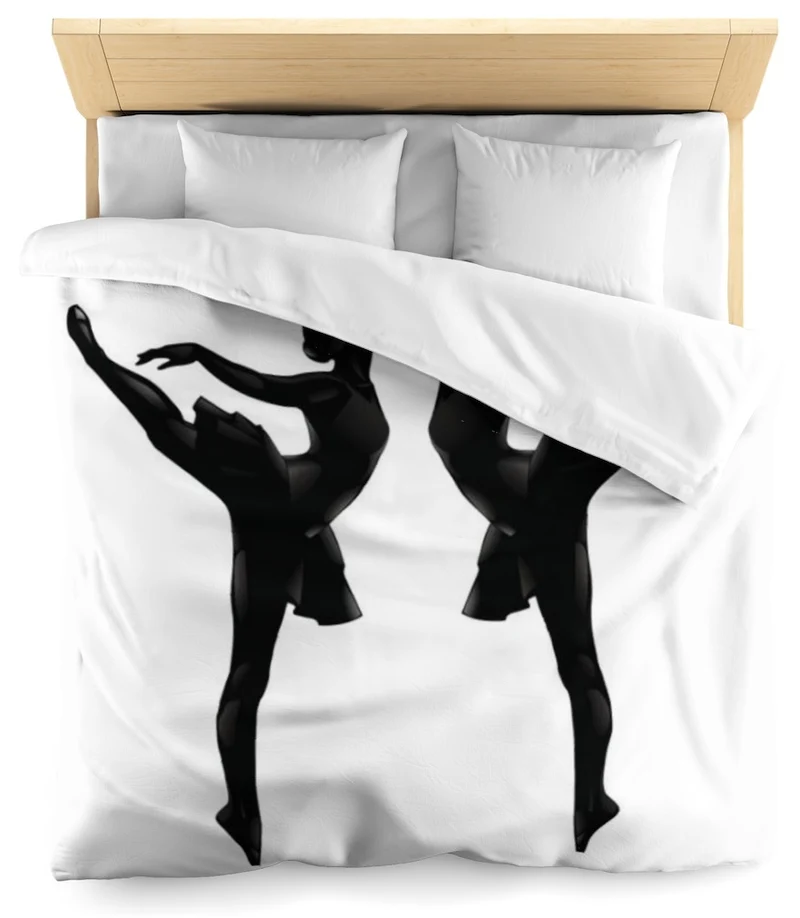 Tissu au mètre silhouette danseuse classique Ballerina rideau Fabric ballerina pattern