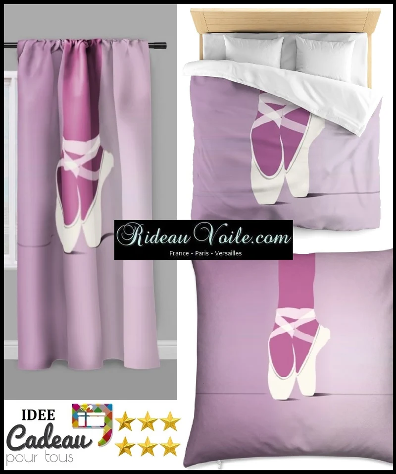 Tissu ameublement mètre motif Pointe Danseuse étoile Klassisk ballerina stof gardin