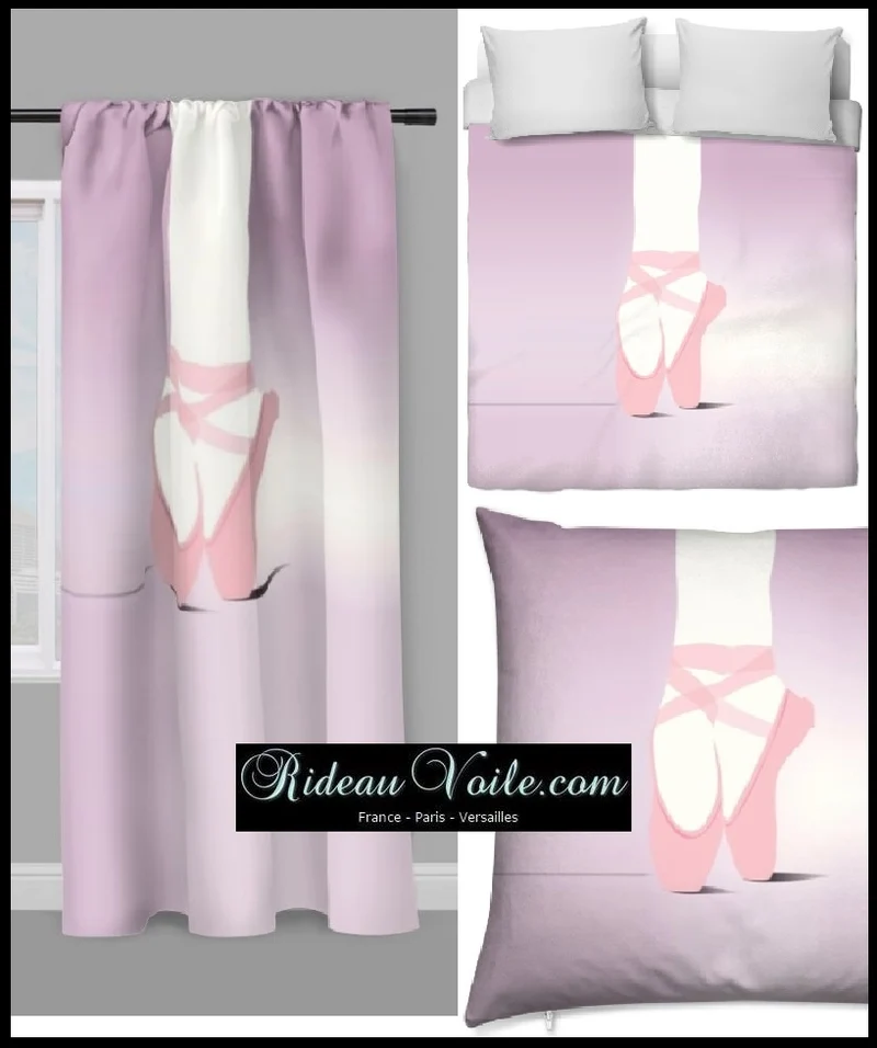 Tissu décoration enfant ameublement au mètre Danseuse Ballerina pattern fabrics