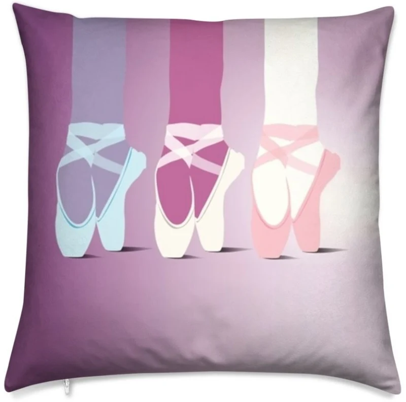 Tissu au mètre motif imprimé jambes chaussons satin pointe Danseuse Classique étoile