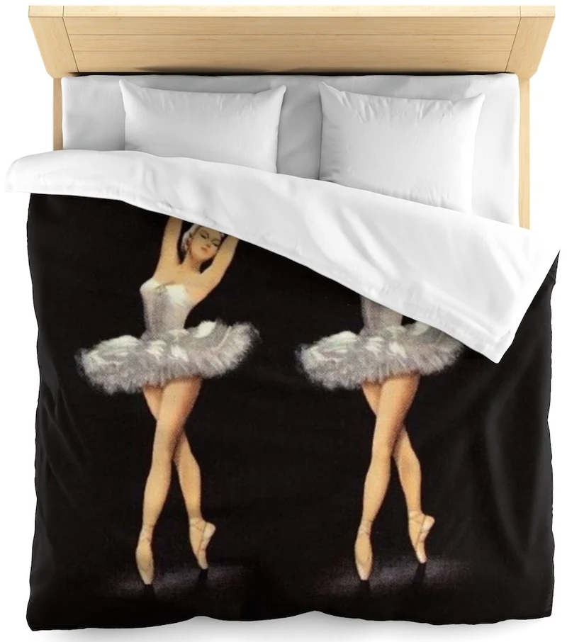 Tissu au mètre motif Danseuse Classique étoile Ballet Lac des Cygnes Opéra Ballerina