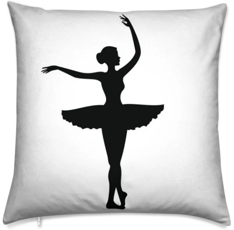 Tissu au mètre déco motif chambre Danseuse Classique étoile Ballet silhouette