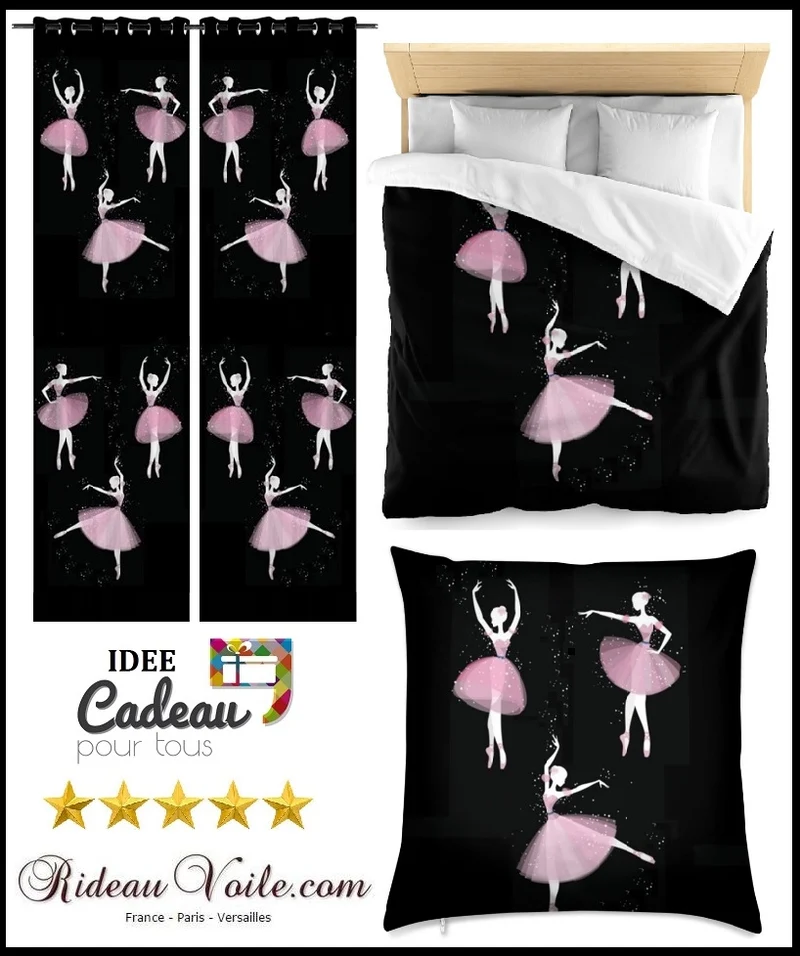 Tissu au mètre motif Danseuse Opéra Classique étoile Fabric ballerina pattern curtain