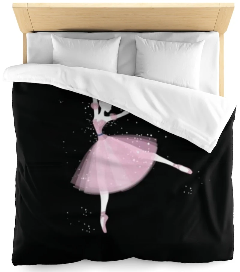 Tissu au mètre motif Danseuse Classique étoile Ballet rideau chambre voilage déco