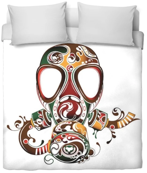 Tissu imprimé au mètre motif tag Graffiti masque protection rideau couette voilage