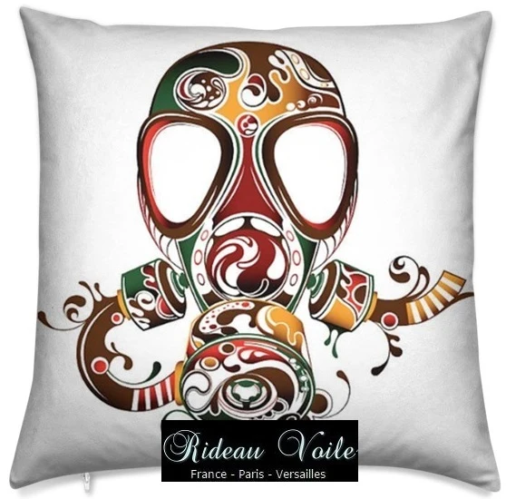 Tissu imprimé au mètre motif tag Graffiti masque protection rideau couette voilage