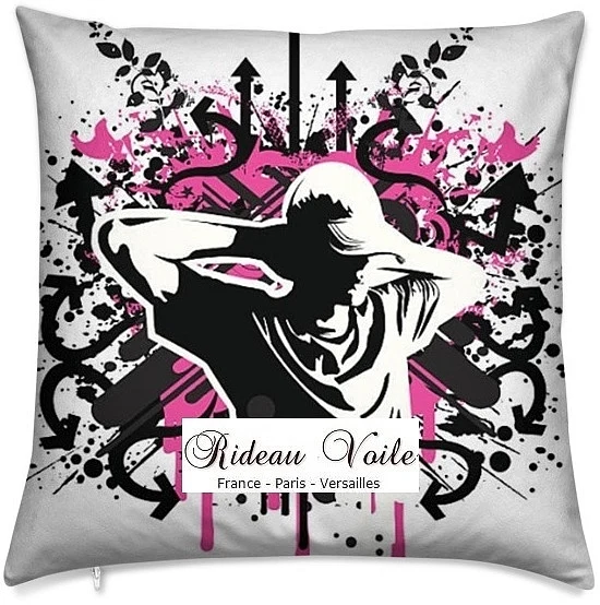 Tissu éditeur d'ameublement Graffiti Street Art au mètre rideau coussin couette