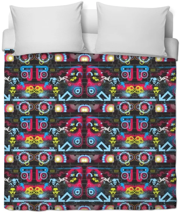 Tissu ameublement au mètre motif ado jeune design Graffiti Street Art Urban