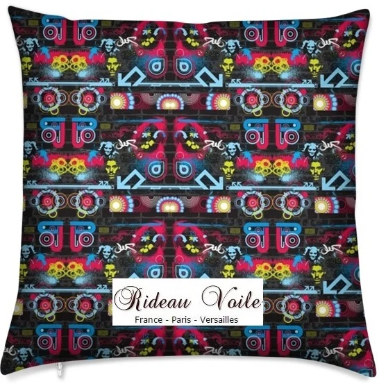 Tissu ameublement au mètre motif ado jeune design Graffiti Street Art Urban