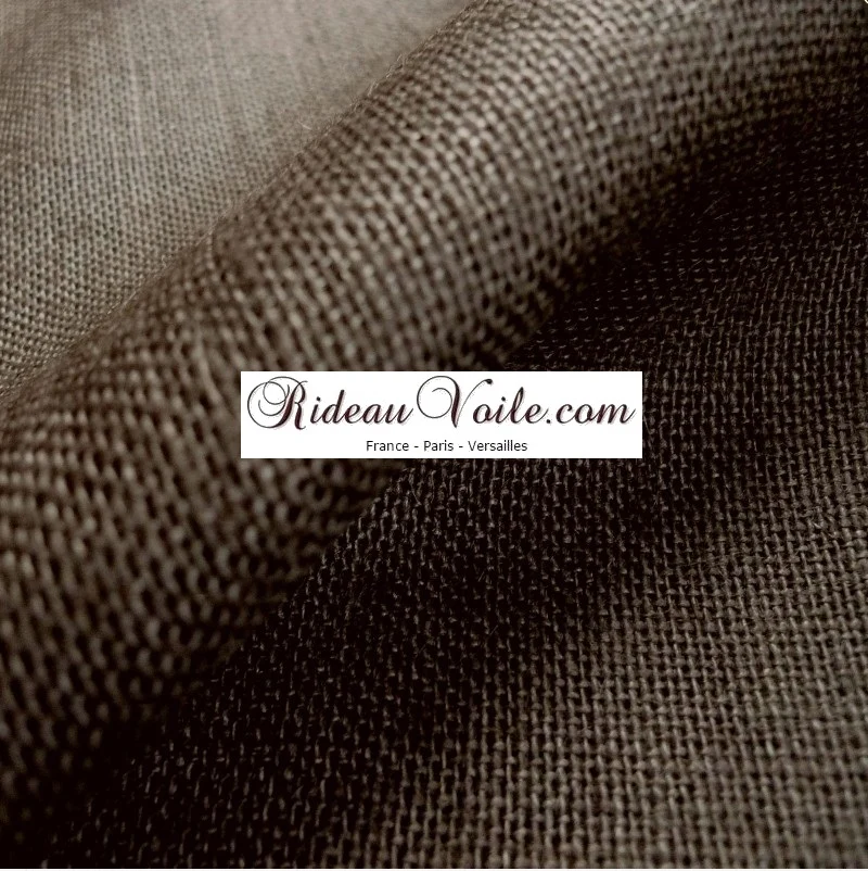 Tissu ameublement fibre ethnique Toile de Jute naturelle mètre déco rideau marron