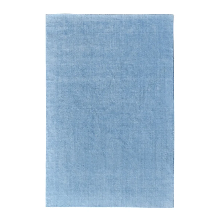Tapis 100% laine Nouvelle-Zélande sur-mesure • Bleu ciel