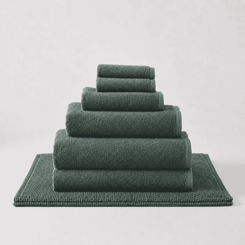 Set de bain • Vert bouteille