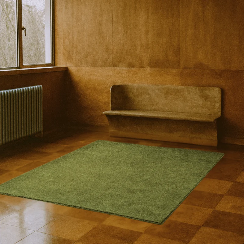 Tapis 100% laine Nouvelle-Zélande sur-mesure • Sauge