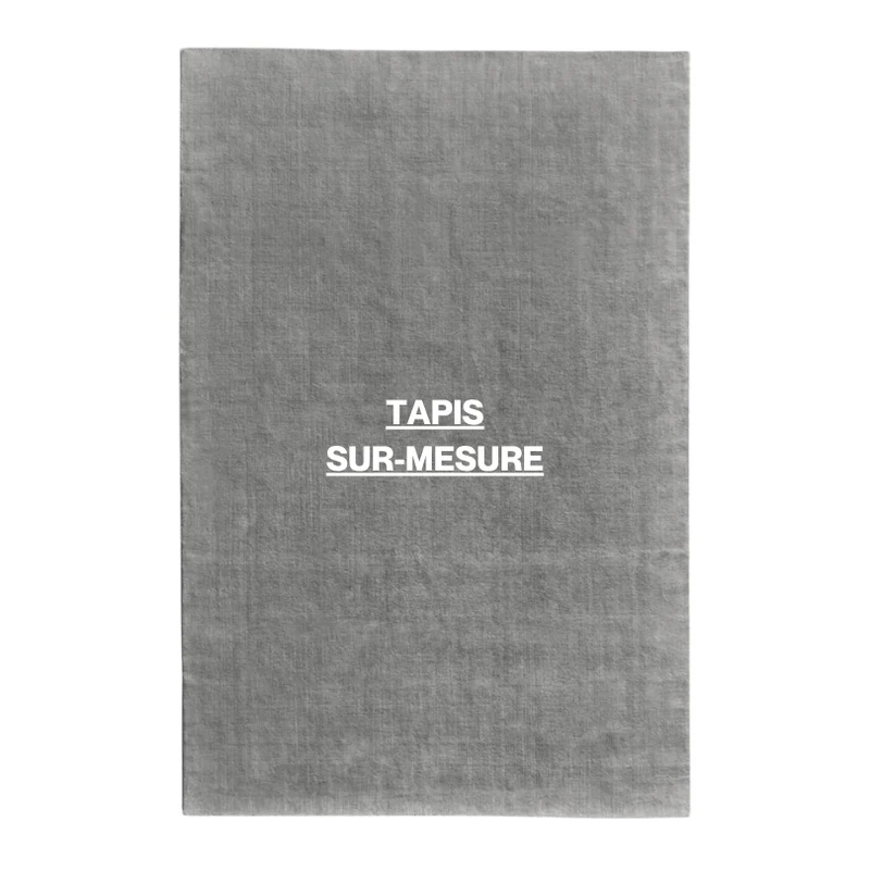 Tapis 100% laine Nouvelle-Zélande sur-mesure • Gris galet
