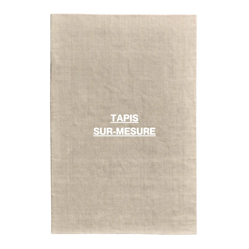 Tapis 100% laine Nouvelle-Zélande sur-mesure • Blanc cassé