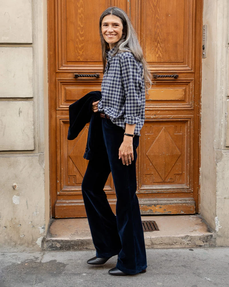 Ariane velours navy