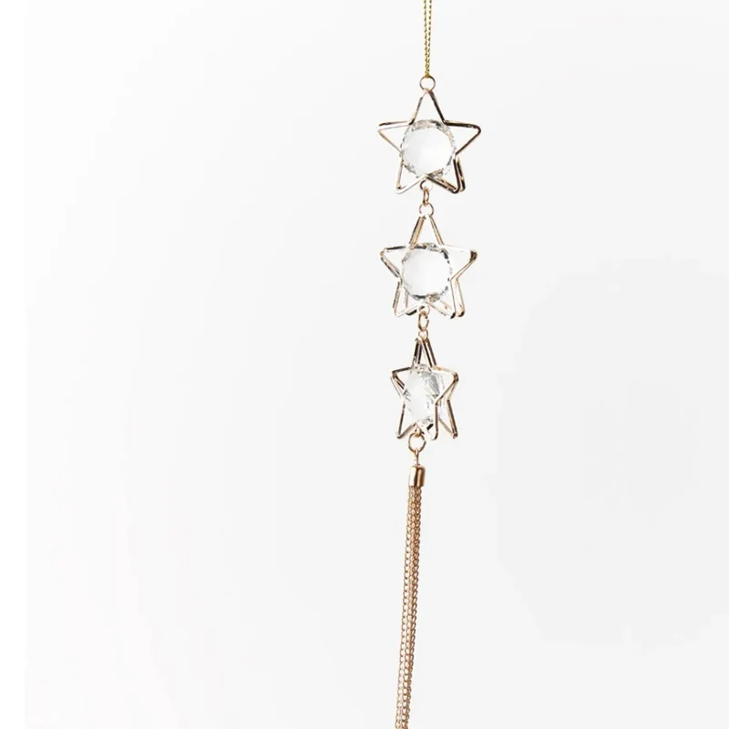 Ornament Crystal Star - Gold