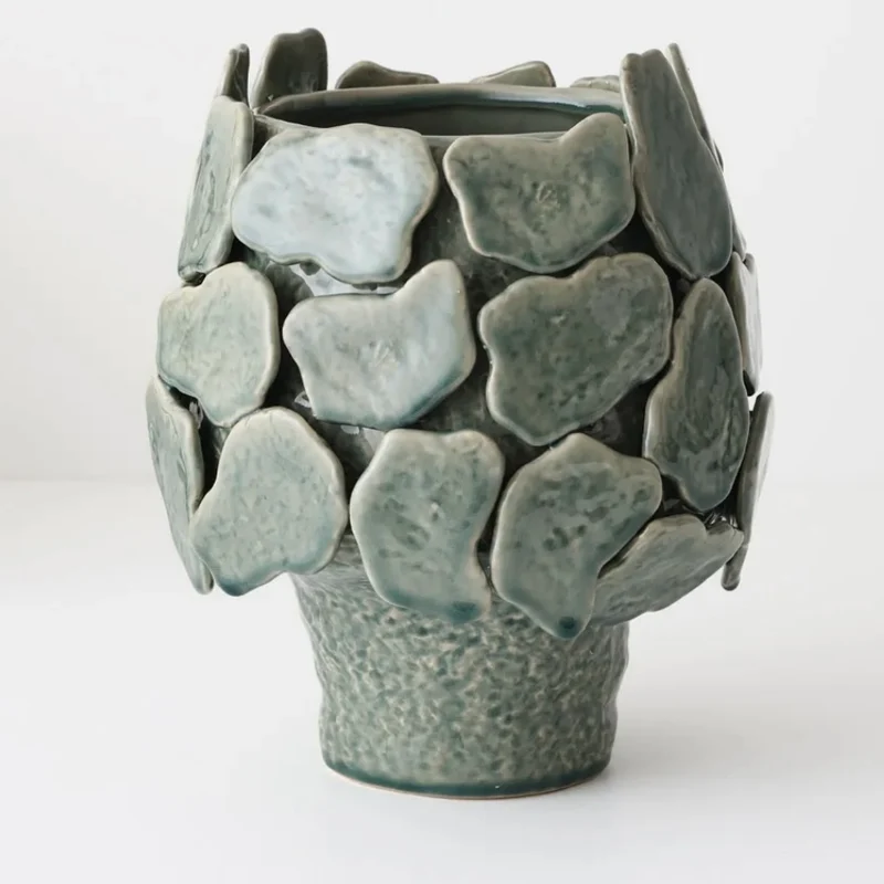 Ariela Pot - Green Ceramic