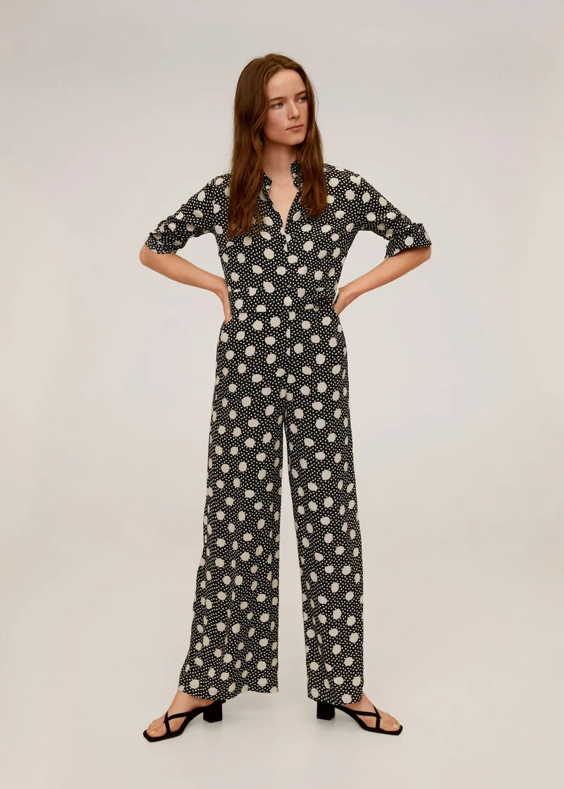 Lange jumpsuit met print