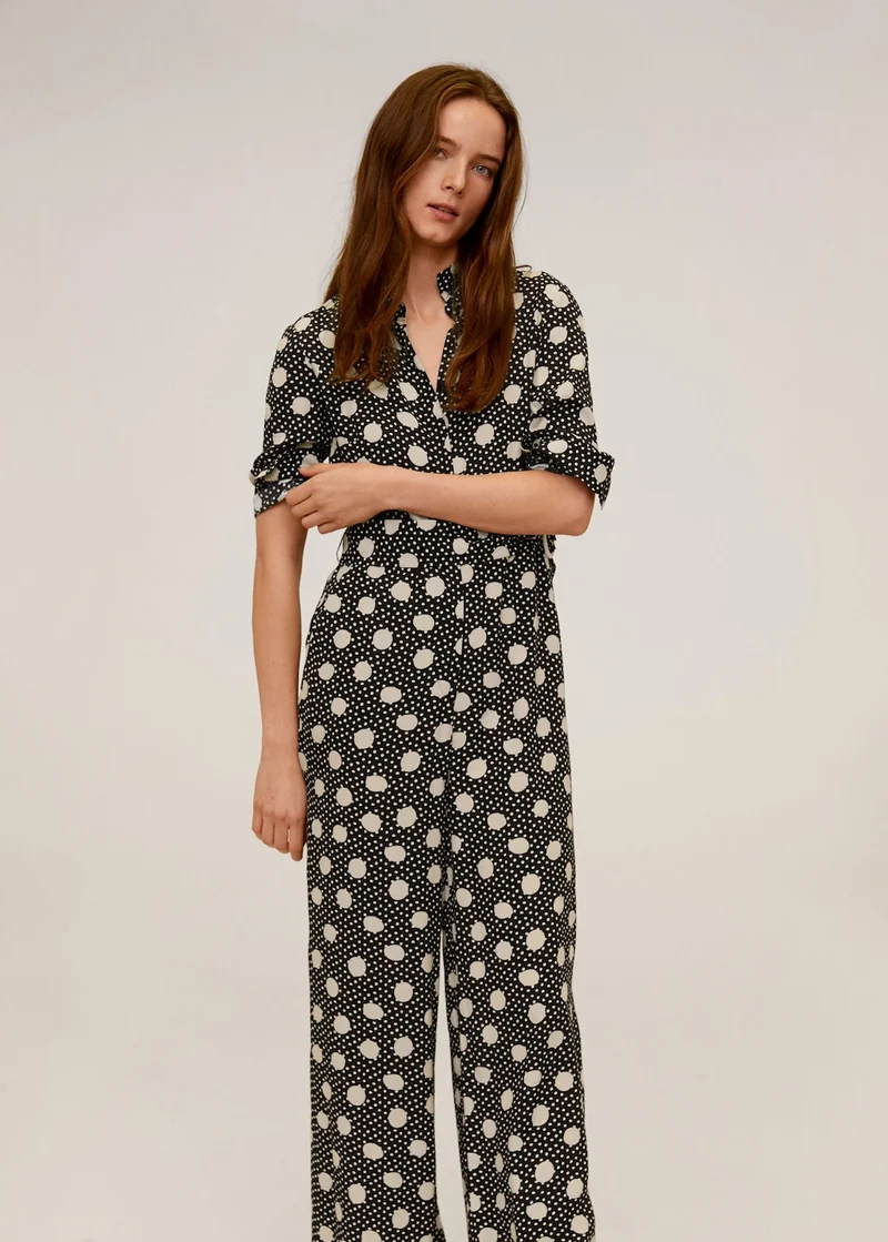 Lange jumpsuit met print