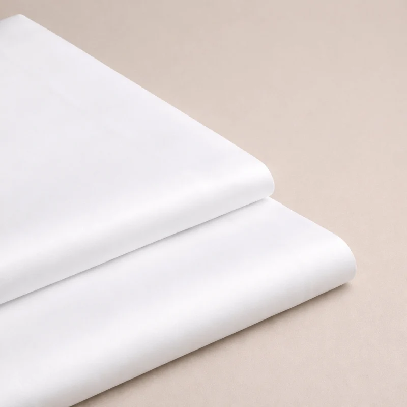 Lot de 6 housses de couette percale coton - Fresh Satin 400TC