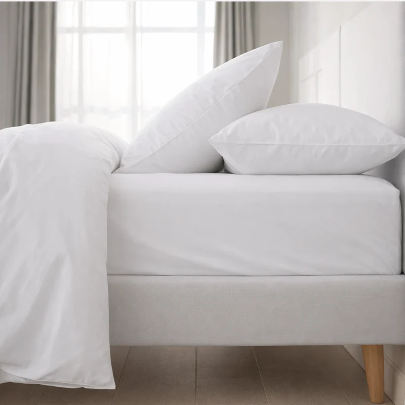 Drap housse Percale coton - Fresh Satin 400 TC