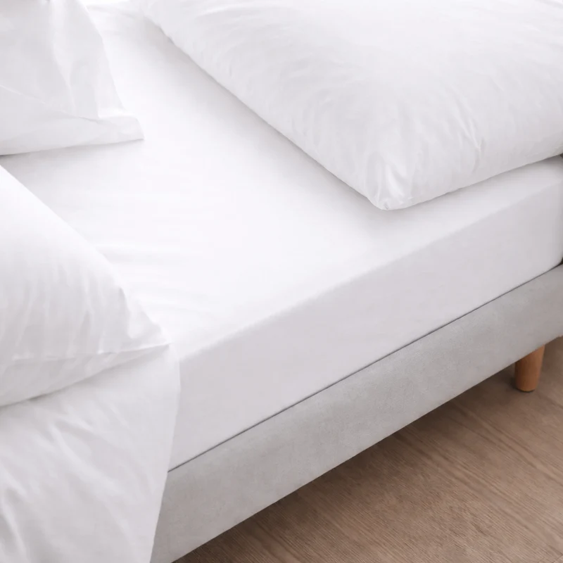 Drap housse Percale coton - Fresh Satin 400 TC