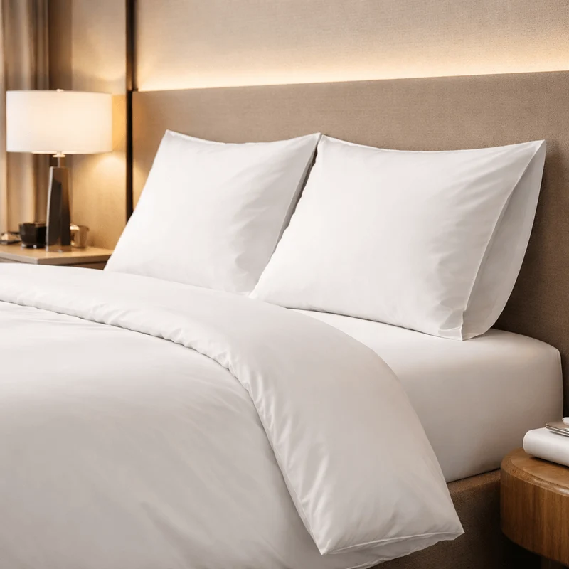 Lot de 12 taies d’oreiller Percale coton - Fresh Satin 400 TC