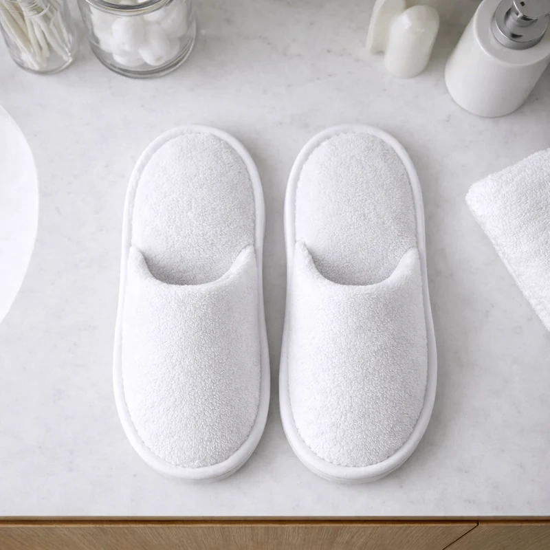Chaussons de Bain Éponge - Gamme Élégance