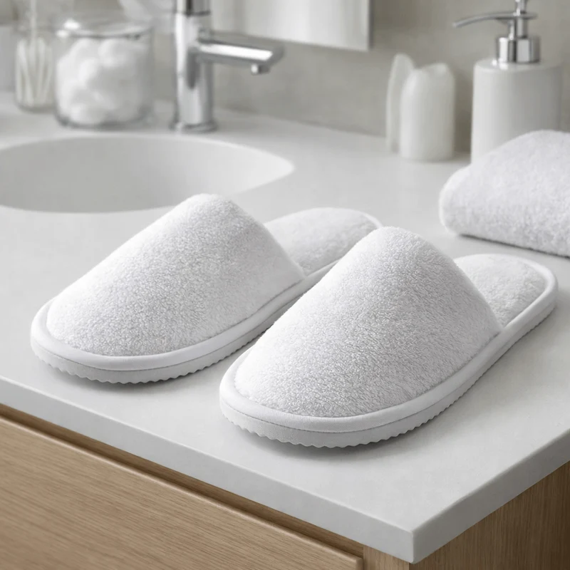 Chaussons de Bain Éponge - Gamme Élégance