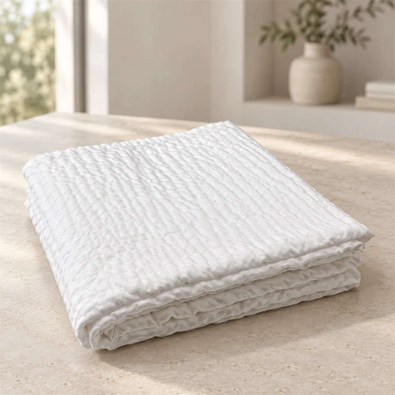 Housse de couette gaufrée sans repassage 200 TC - Zen