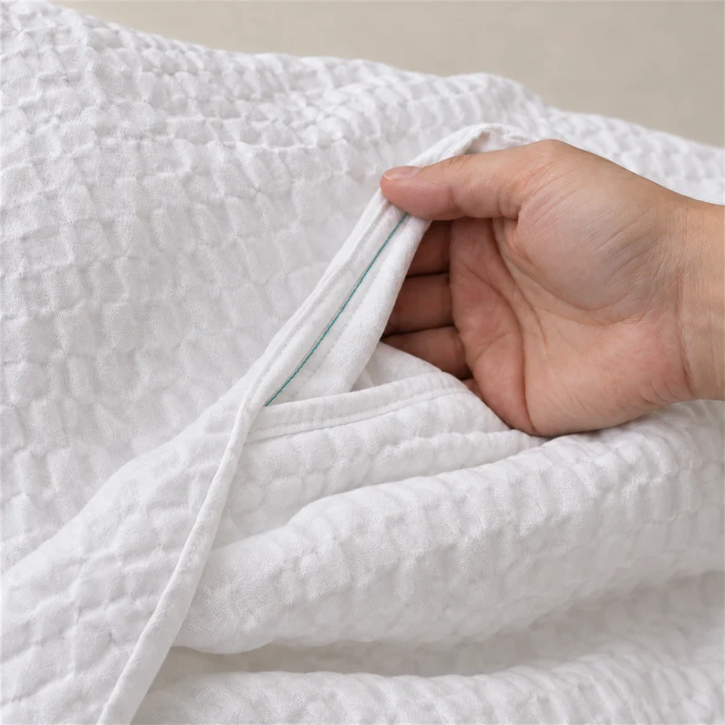 Housse de couette gaufrée sans repassage 200 TC - Zen