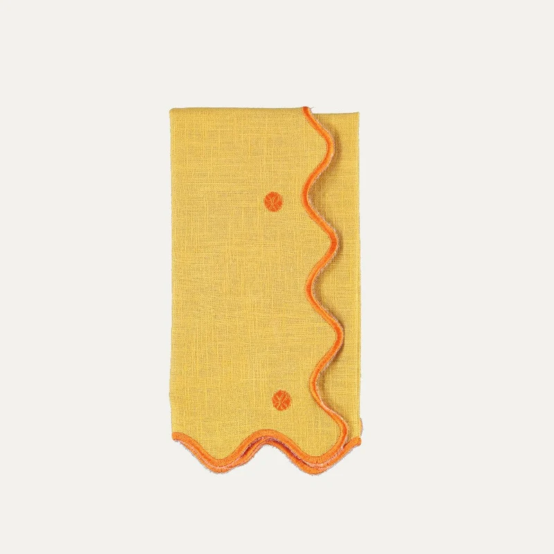 Set et serviette de table Obidos - jaune et Orange