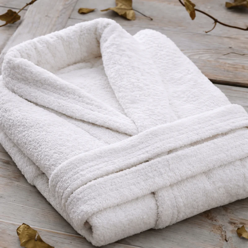 Peignoir coton 450 g/m² col châle - Gamme Elegance