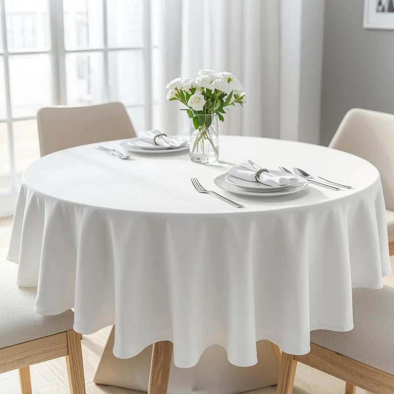 Nappe Ronde Antitache Infroissable