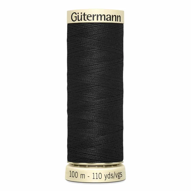 Gütermann | Fil Tout Coudre | 100m | #010 | Noir