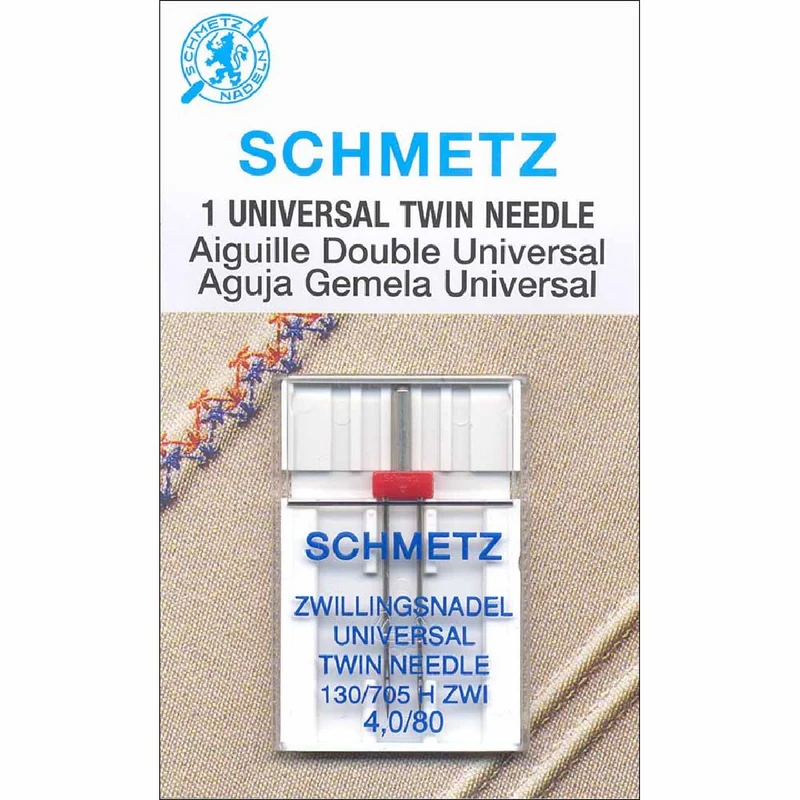 SCHMETZ | Aiguille Double Universelles | 80/12 | 4mm