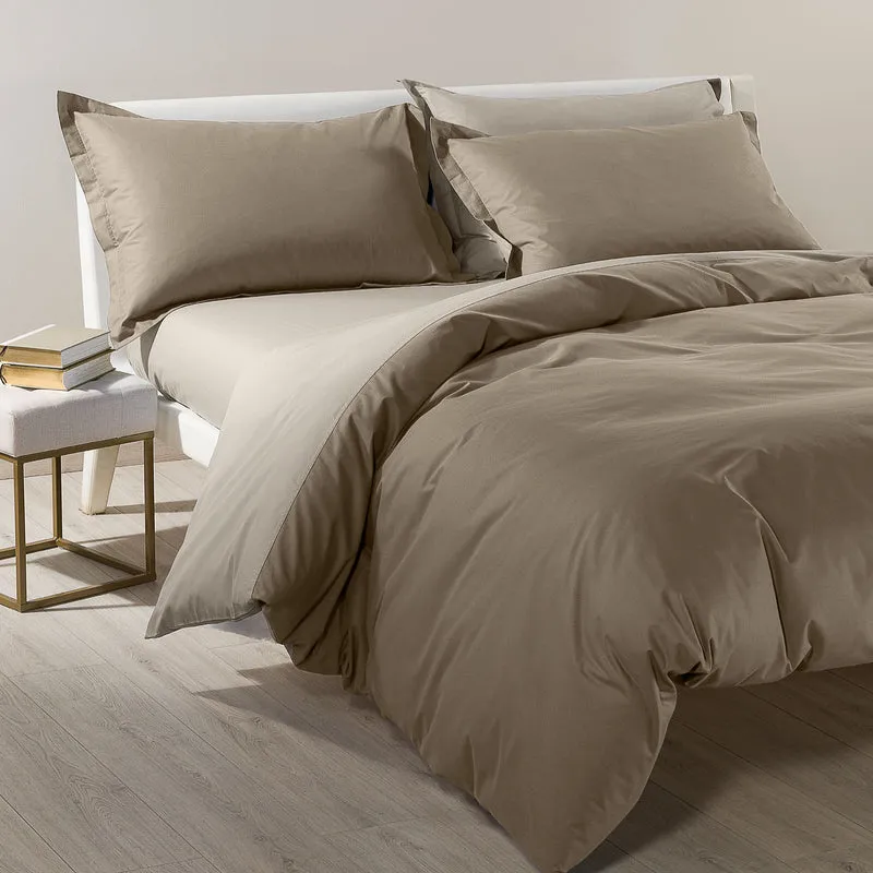 Completo Copripiumino Bicolor Double in Cotone