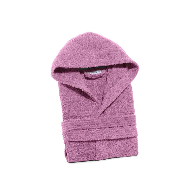 Accappatoio con Cappuccio Iris in Cotone 400 gr/mq
