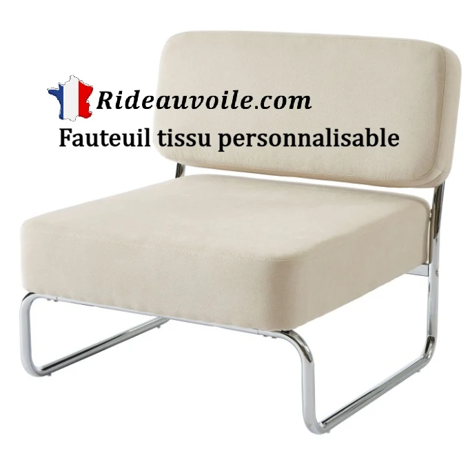 Fauteuil d'appoint personnalisé Tissu housse personnalisable confection sur mesure