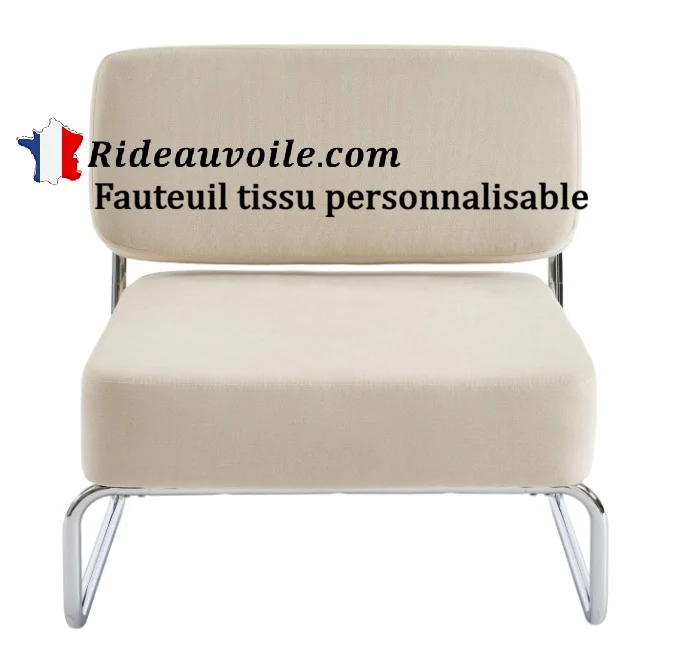 Fauteuil d'appoint personnalisé Tissu housse personnalisable confection sur mesure