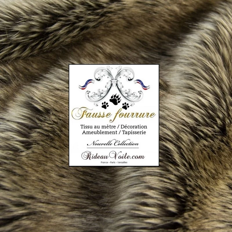 Boutique fausse fourrure animal loup renard au mètre couture rideau Plaid poil long