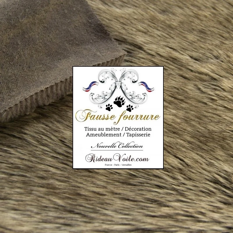 Boutique fausse fourrure animal loup renard au mètre couture rideau Plaid poil long