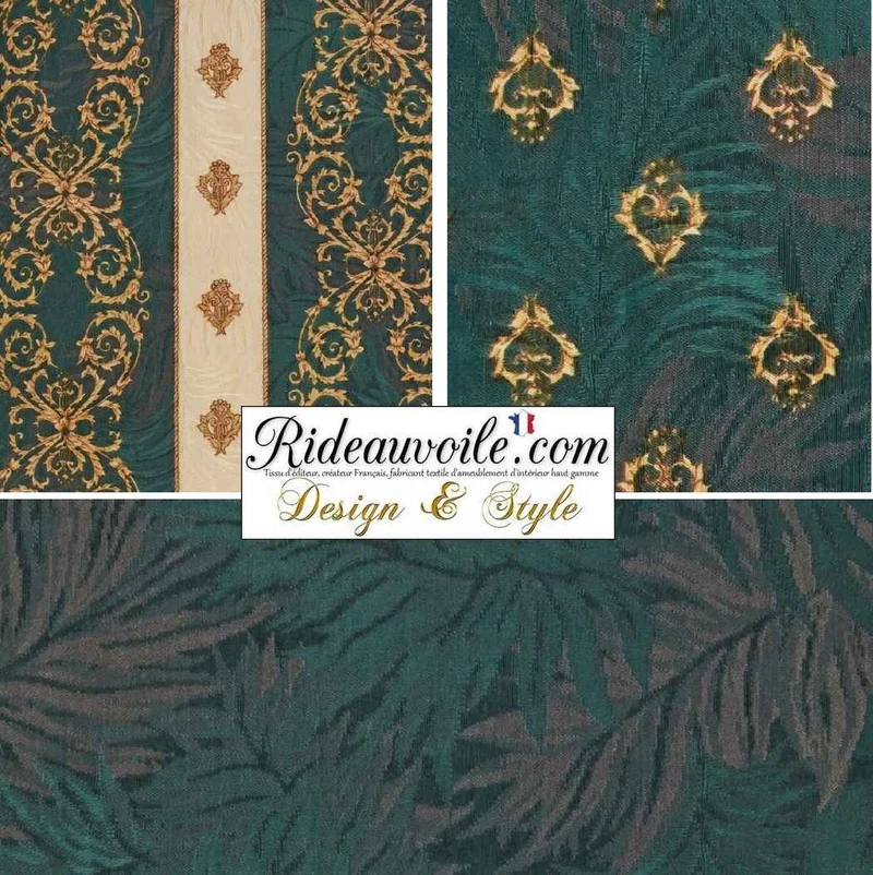 Effet tissé floral ameublement rouge draperie mètre grande largeur 280 cm