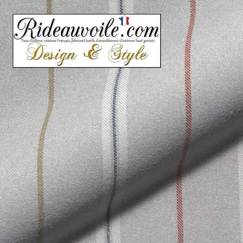 Tissu effet Laine gris mètre🔥 rayures ignifuge Architecte designer Intérieur Chalet