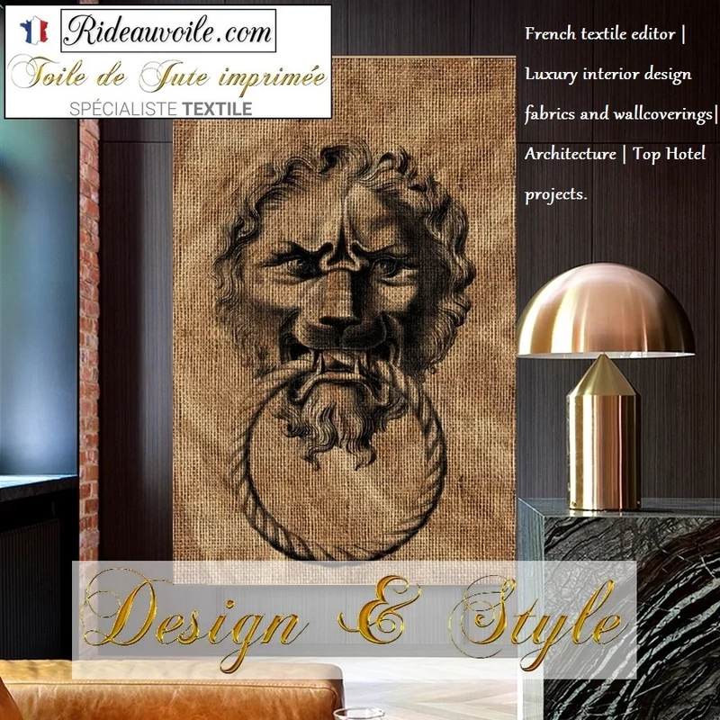 French textile editor burlap Luxury interior design fabrics Architecture Hotel projects