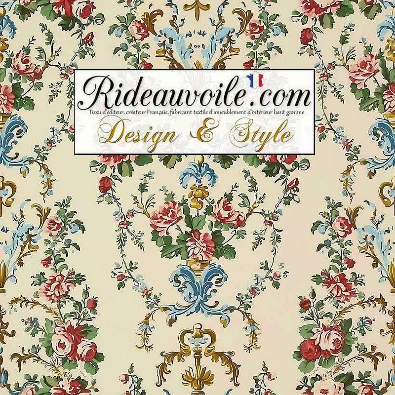 Architecte classique luminaire abat-jour sur mesure | Tissu motif Rococo Baroque