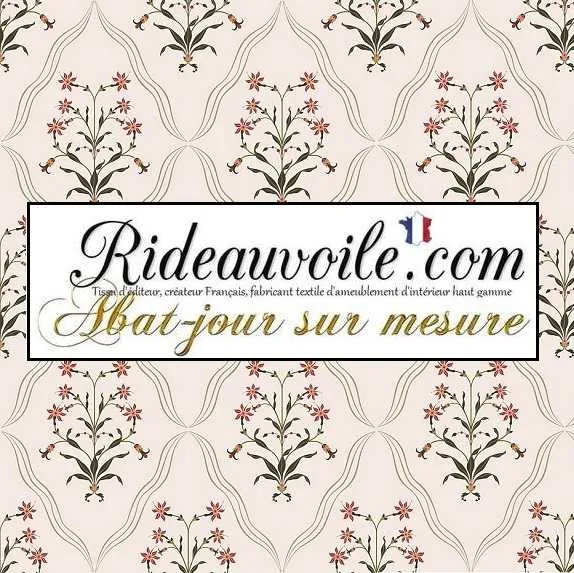 Abat-jour tambour suspension sur-mesure Tissu ethnique floral graphique Indien
