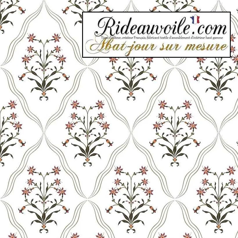 Abat-jour Contrecollé suspension motif Fleur Tissu ethnique imprimé graphique Indien